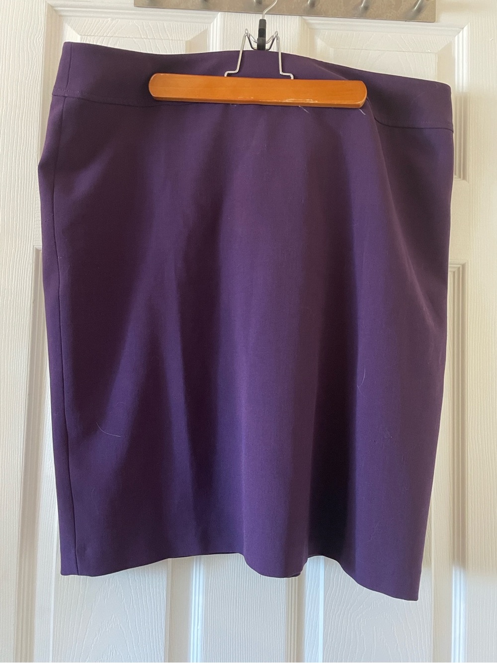 VINTAGE plum purple aubergine eggplant pencil skirt
